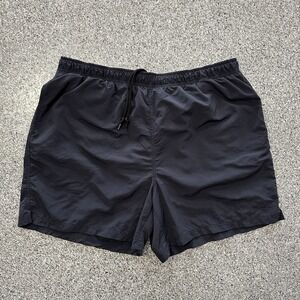 Vintage Eddie Bauer Swim Trunks EBTEK Lined Shorts Mens XXL Black 16"